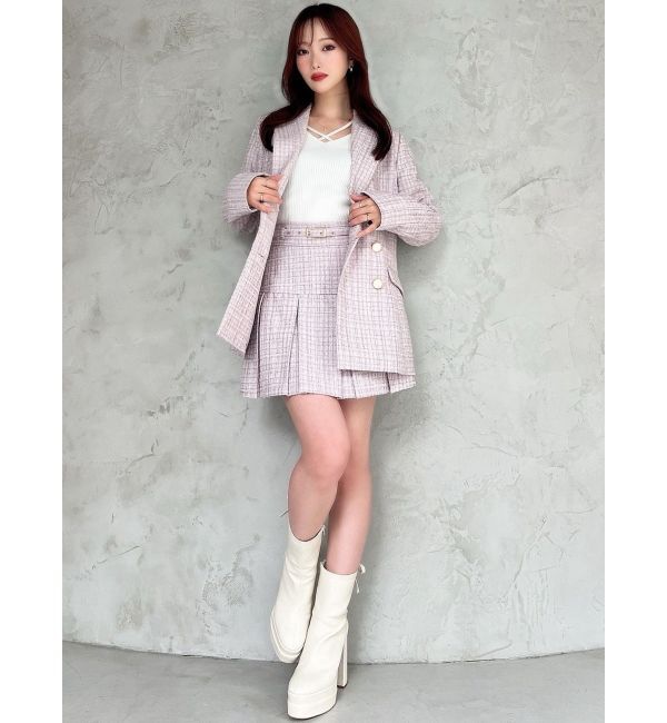 RESEXXY「ツイードミディジャケット【セットアップ着用可能】」|その他|