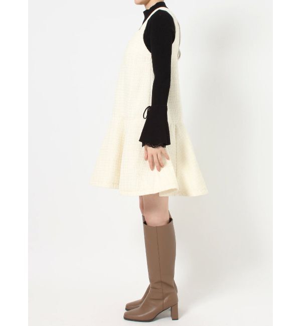 dazzlin「ヘムラインミニジャンスカ」|ジャンパースカート|