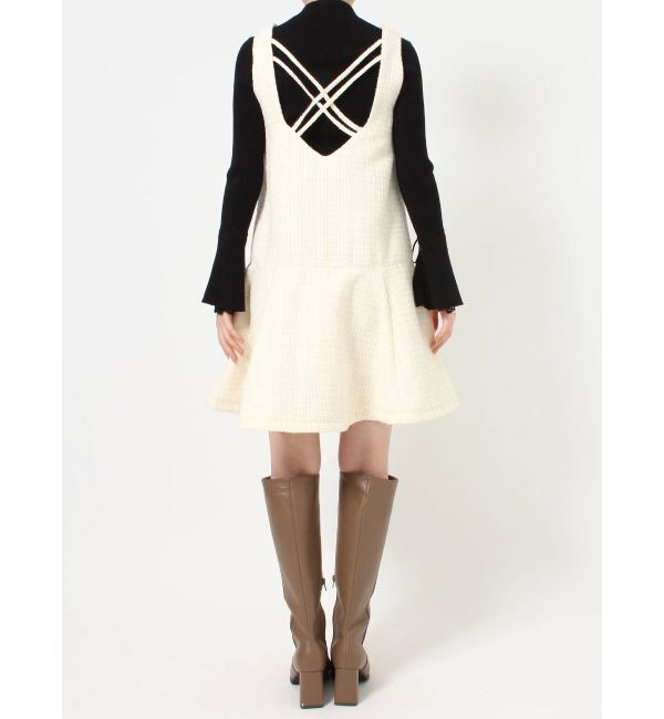 dazzlin「ヘムラインミニジャンスカ」|ジャンパースカート|