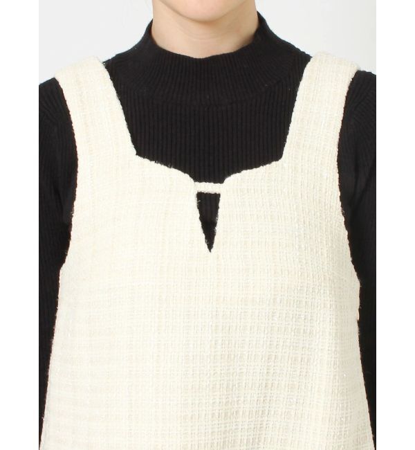 dazzlin「ヘムラインミニジャンスカ」|ジャンパースカート|