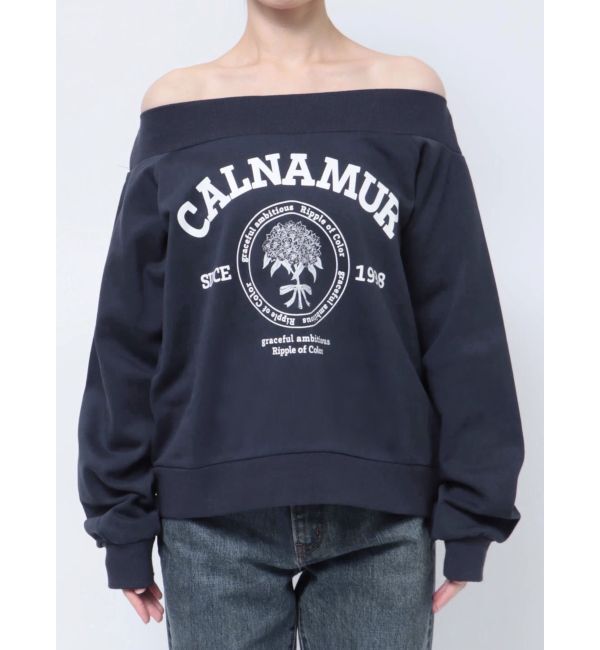 dazzlin「【CALNAMURコラボ】カルミアプリント オフショルダー プルオーバー」|スウェット・ジャージ|