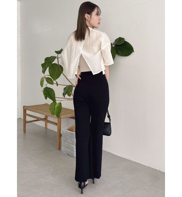 dazzlin「【WEB限定】バックオープンクロップドシャツ」|シャツ・ブラウス|