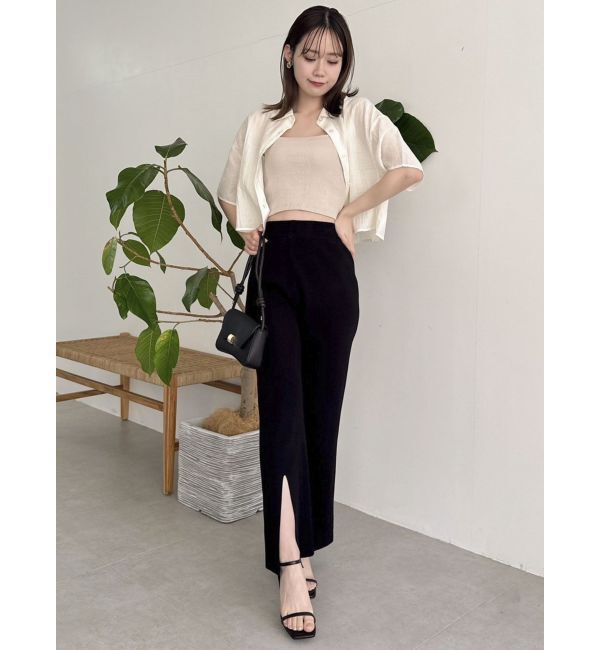 dazzlin「【WEB限定】バックオープンクロップドシャツ」|シャツ・ブラウス|