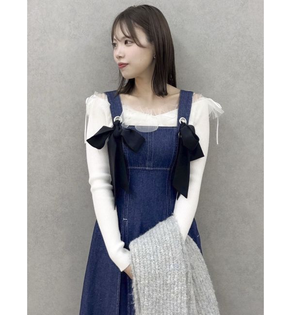 dazzlin「フロントツインリボンジャンスカ」|ワンピース|