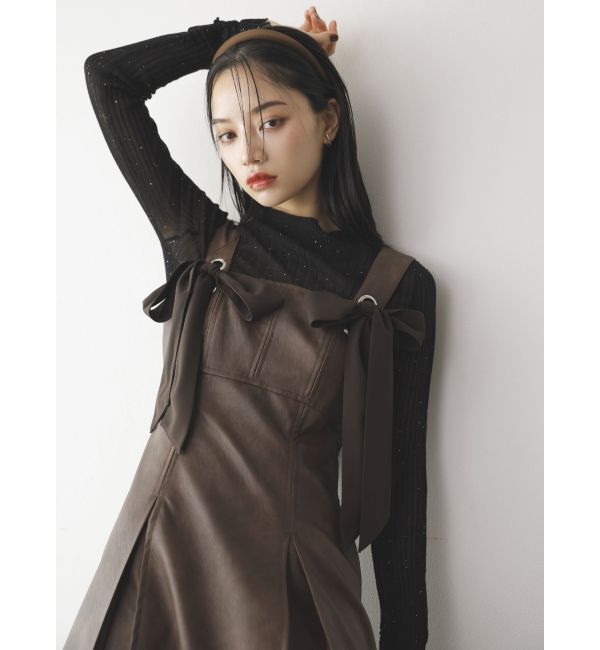 dazzlin「フロントツインリボンジャンスカ」|ワンピース|