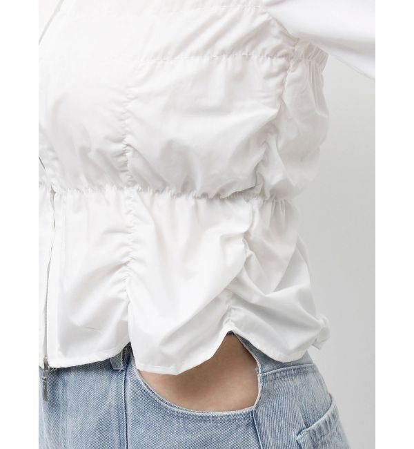 dazzlin「ダブルファスナーギャザーシャツ」|シャツ・ブラウス|