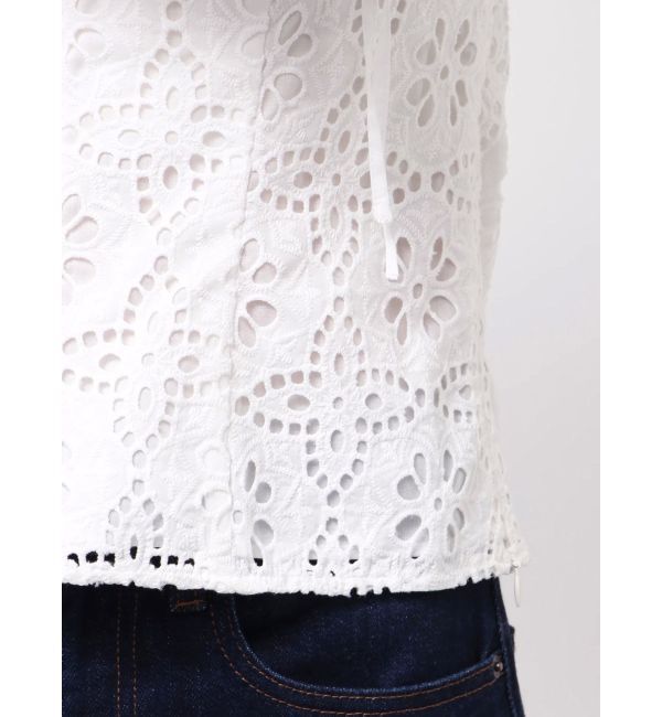 dazzlin「2WAYバルーンスリーブコットンレースブラウス」|シャツ・ブラウス|