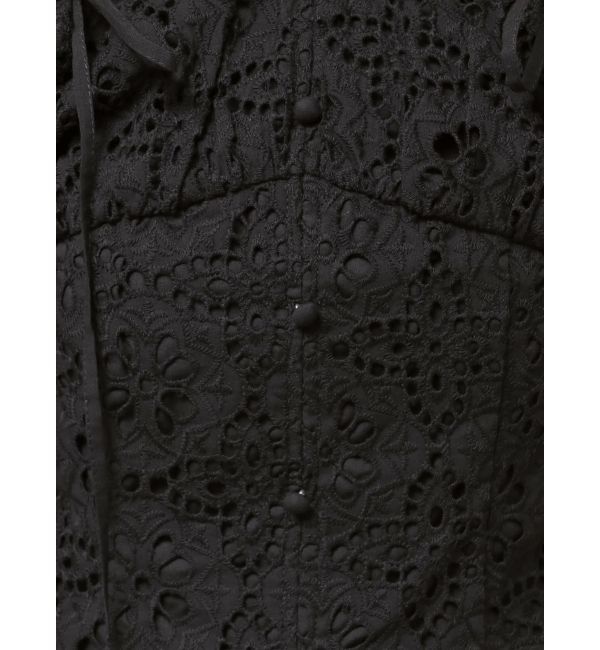 dazzlin「2WAYバルーンスリーブコットンレースブラウス」|シャツ・ブラウス|