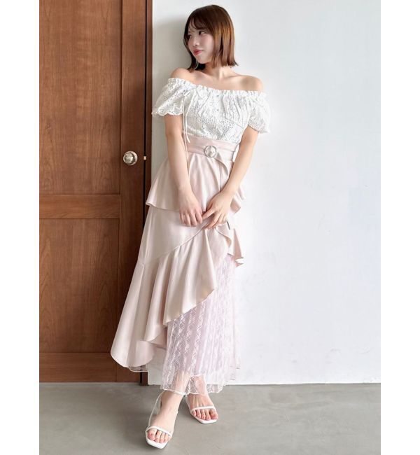 dazzlin「2WAYバルーンスリーブコットンレースブラウス」|シャツ・ブラウス|