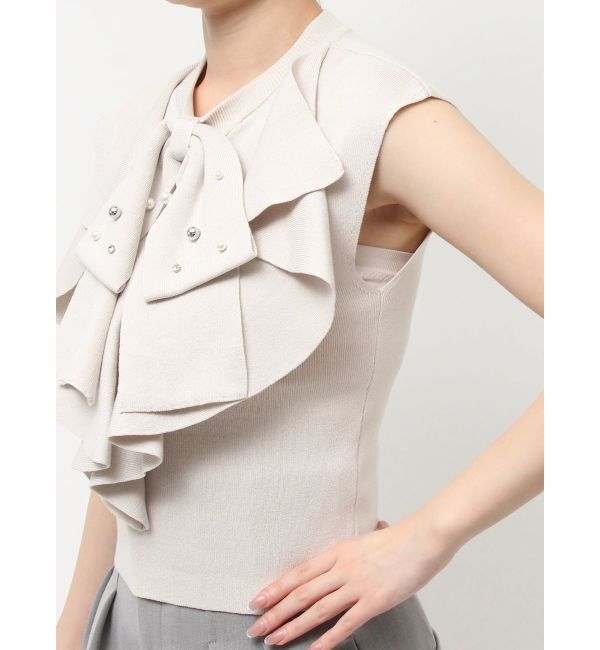 dazzlin「ビッグラッフルタイニット」|ニット・セーター|