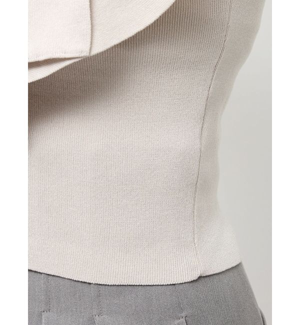 dazzlin「ビッグラッフルタイニット」|ニット・セーター|