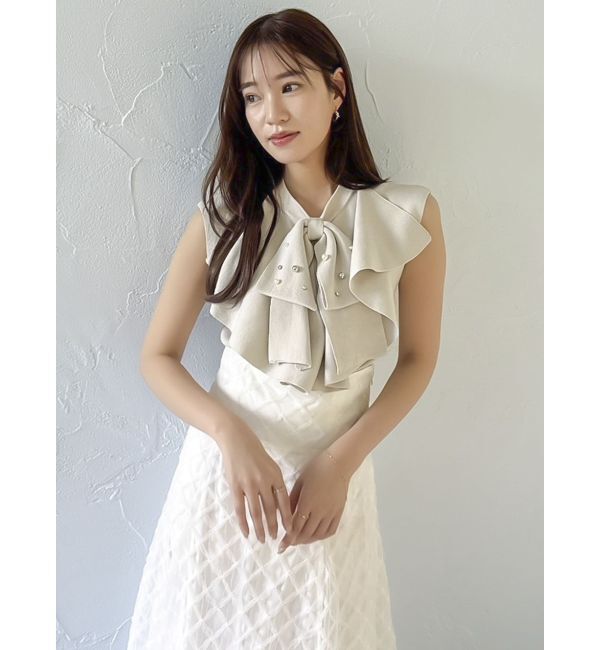 dazzlin「ビッグラッフルタイニット」|ニット・セーター|