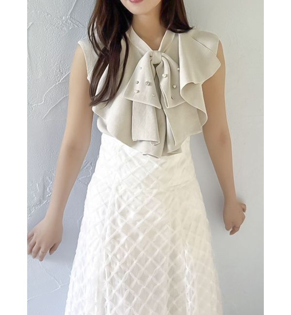 dazzlin「ビッグラッフルタイニット」|ニット・セーター|