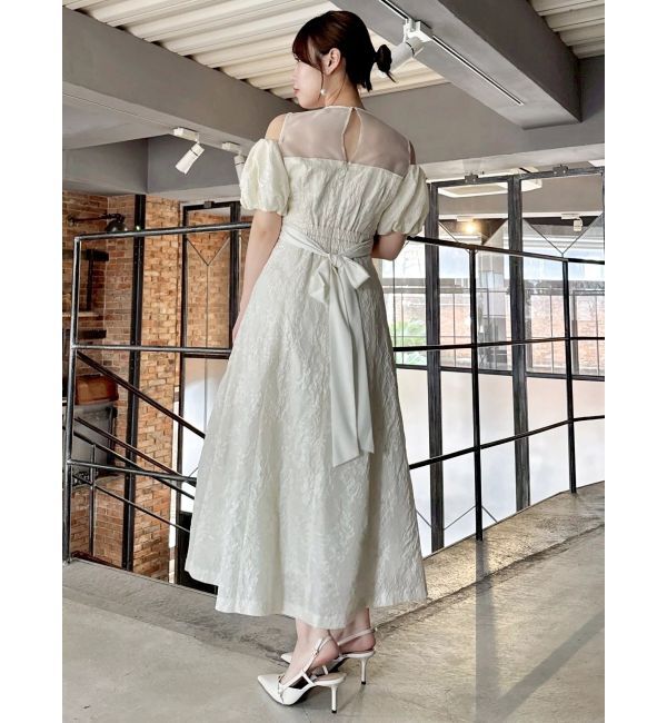 dazzlin「【藤井サチコラボ】ジャカードバルーンスリーブドレス」|ドレス|