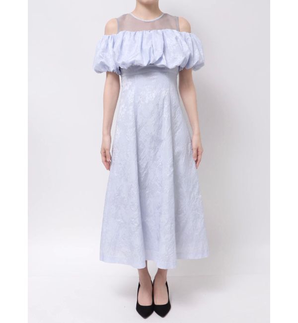 dazzlin「【藤井サチコラボ】ジャカードバルーンスリーブドレス」|ドレス|