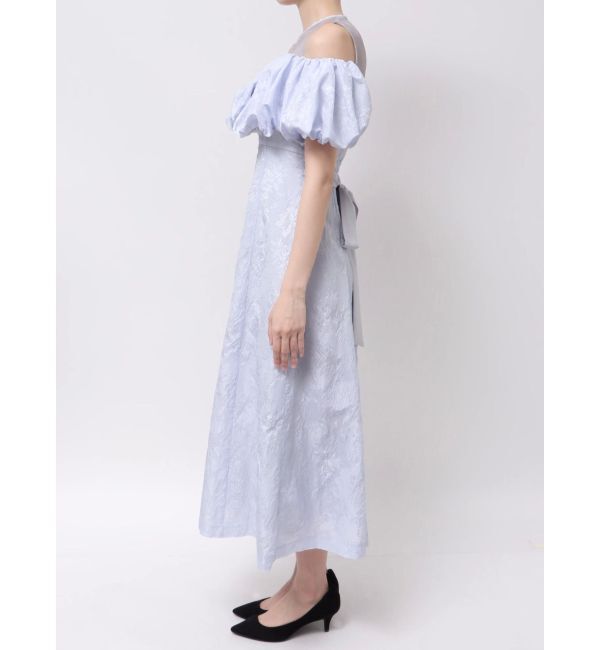 dazzlin「【藤井サチコラボ】ジャカードバルーンスリーブドレス」|ドレス|