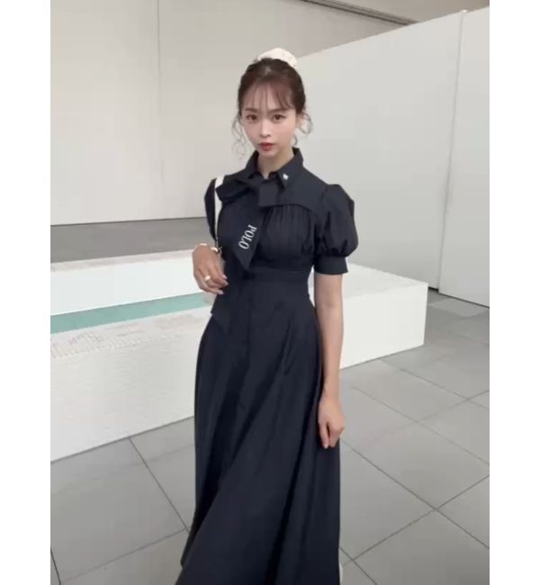 dazzlin「【POLO BCSコラボ/再生産】コルセットスウィッチングシャツワンピース」|ワンピース|