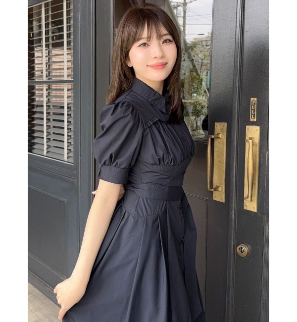 dazzlin「【POLO BCSコラボ/再生産】コルセットスウィッチングシャツワンピース」|ワンピース|