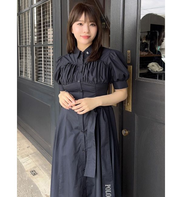 dazzlin「【POLO BCSコラボ/再生産】コルセットスウィッチングシャツワンピース」|ワンピース|