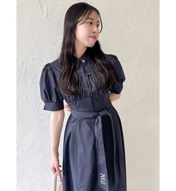 dazzlin「【POLO BCSコラボ/再生産】コルセットスウィッチングシャツワンピース」|ワンピース|