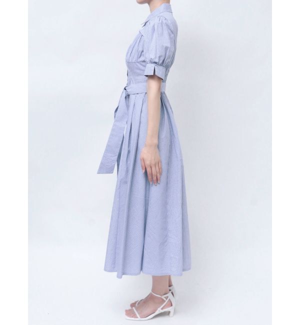 dazzlin「【POLO BCSコラボ/再生産】コルセットスウィッチングシャツワンピース」|ワンピース|