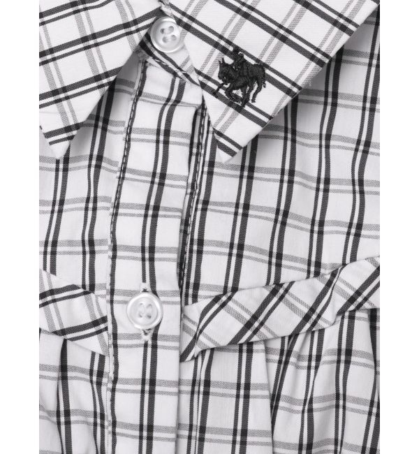 dazzlin「【POLO BCSコラボ/再生産】コルセットスウィッチングシャツワンピース」|ワンピース|