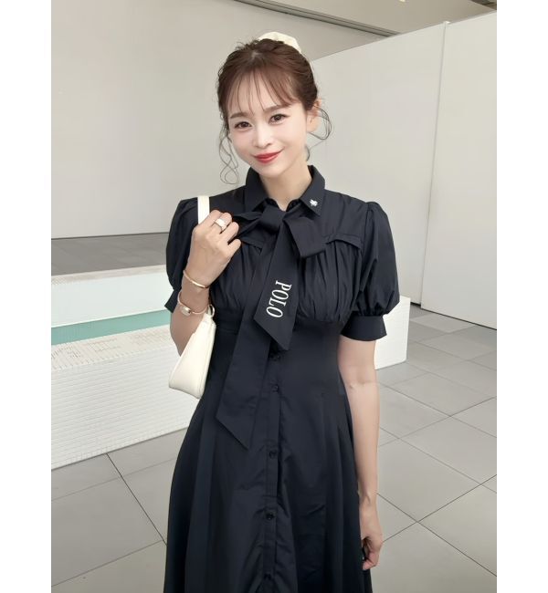 dazzlin「【POLO BCSコラボ/再生産】コルセットスウィッチングシャツワンピース」|ワンピース|