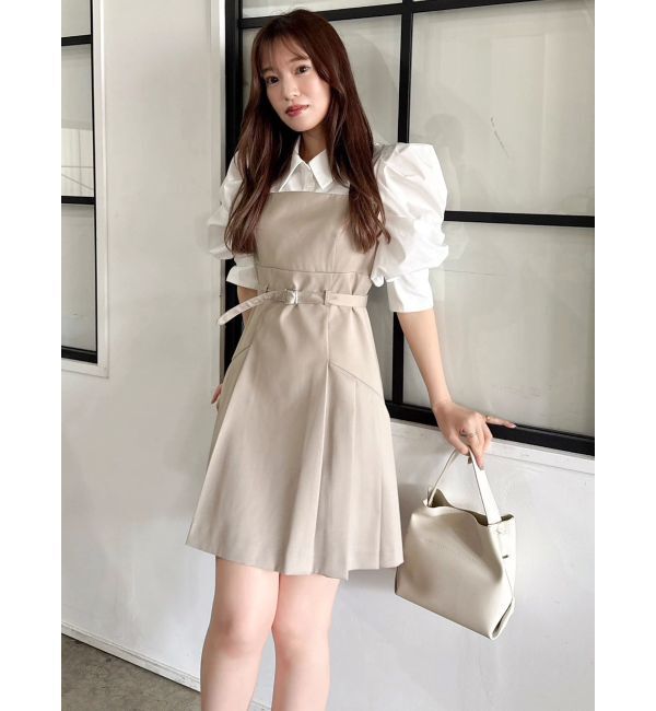 dazzlin「レイヤードシャツミニワンピース」|ワンピース|