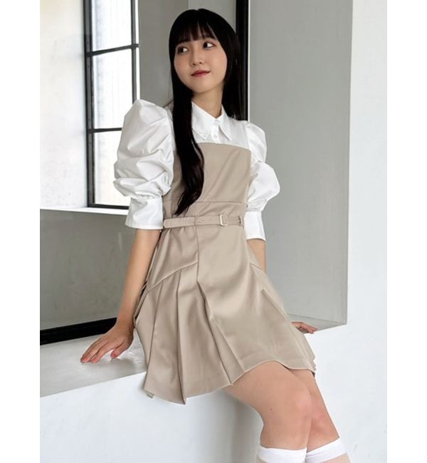 dazzlin「レイヤードシャツミニワンピース」|ワンピース|