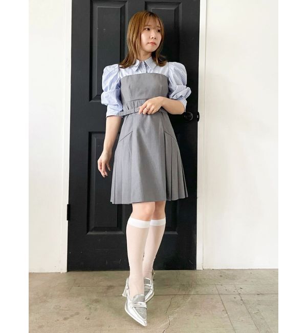 dazzlin「レイヤードシャツミニワンピース」|ワンピース|