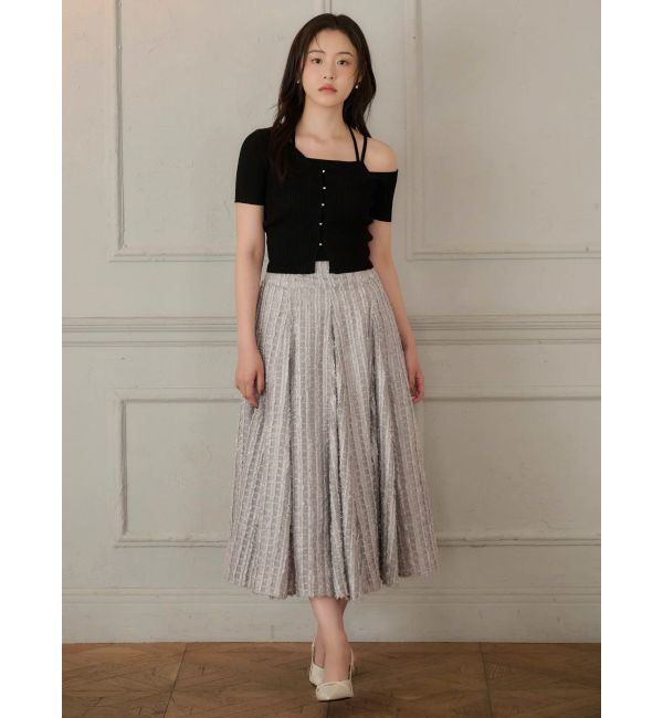 dazzlin「ワンショルレイヤードリブニット」|ニット・セーター|