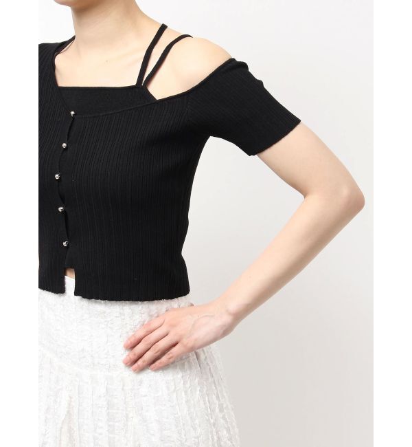 dazzlin「ワンショルレイヤードリブニット」|ニット・セーター|