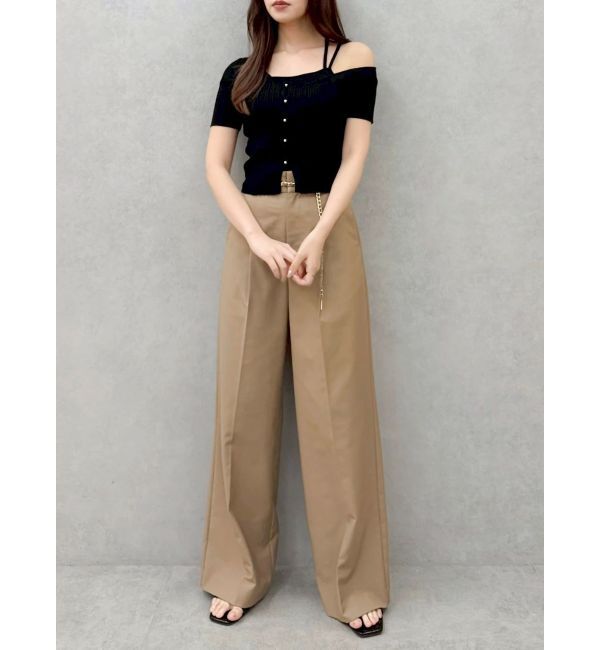 dazzlin「ワンショルレイヤードリブニット」|ニット・セーター|