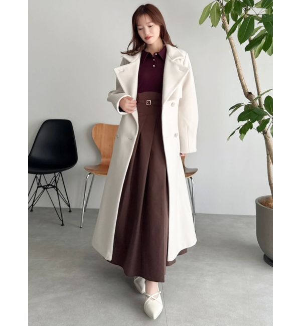 dazzlin「シャツカラーコルセットタックワンピース」|ワンピース|