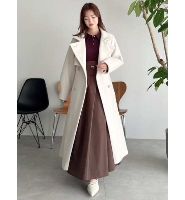 dazzlin「シャツカラーコルセットタックワンピース」|ワンピース|