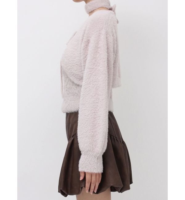 dazzlin「ミニシャギーニットボレロ」|カーディガン|