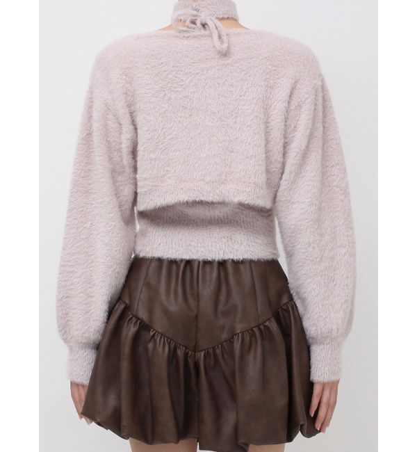 dazzlin「ミニシャギーニットボレロ」|カーディガン|