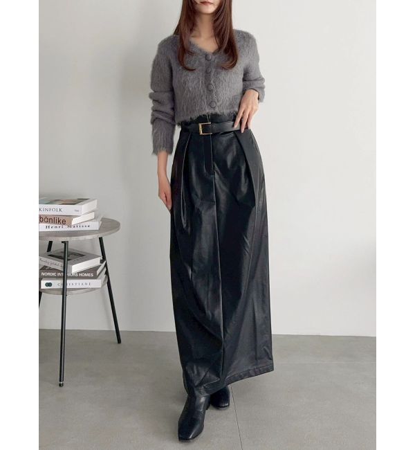 dazzlin「チノベルトスカート」|スカート|ブラック