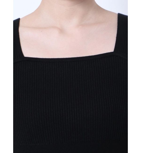 EMODA「ワイドストラップリブスリットワンピース」|ワンピース|