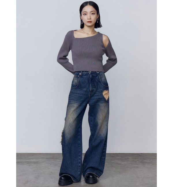 EMODA「ハートルーズジーンズ」|デニム|