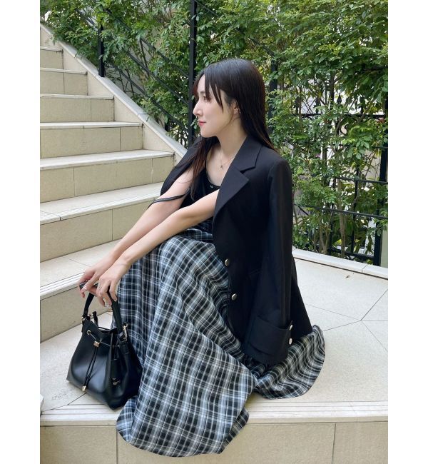 MERCURYDUO「フィットアンドフレアジャケット」|テーラードジャケット|