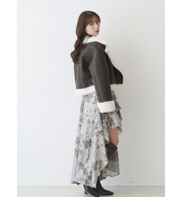 MERCURYDUO「シャツドッキングコルセットアシメヘムワンピース」|ワンピース|