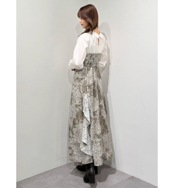 MERCURYDUO「シャツドッキングコルセットアシメヘムワンピース」|ワンピース|