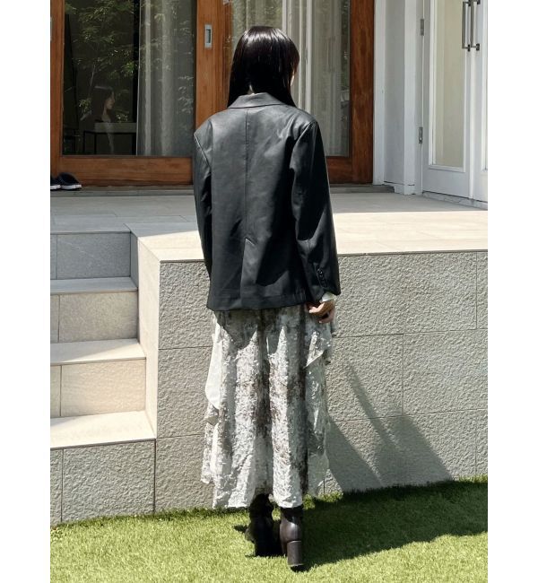 MERCURYDUO「シャツドッキングコルセットアシメヘムワンピース」|ワンピース|