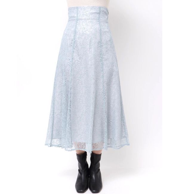 MERCURYDUO「コードレースバックレースアップフレアスカート」|スカート|