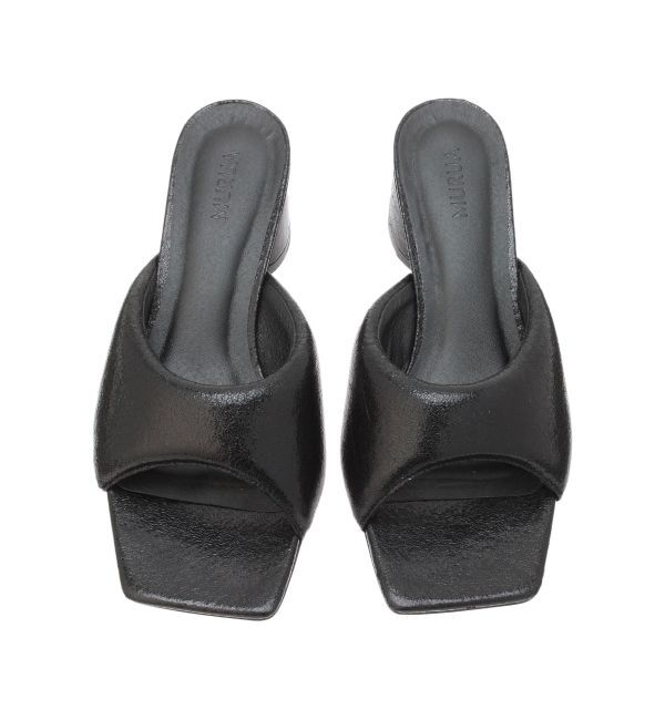 MURUA「メタリックパフミュール」|パンプス|