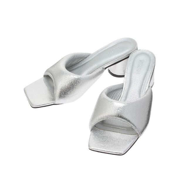 MURUA「メタリックパフミュール」|パンプス|