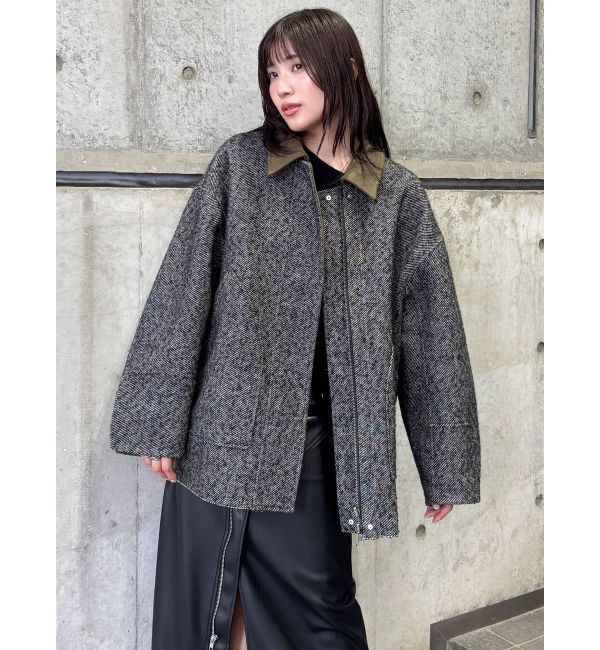 MURUA「リバーシブルミドルコート」|ステンカラーコート|