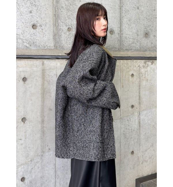 MURUA「リバーシブルミドルコート」|ステンカラーコート|