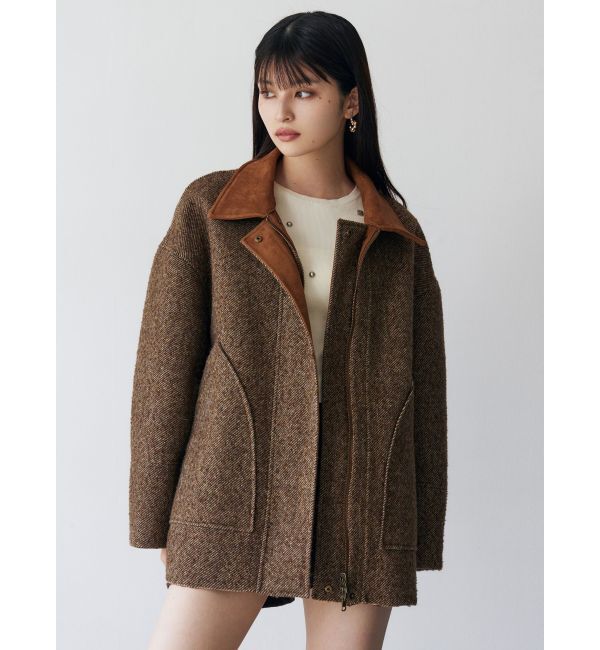 MURUA「リバーシブルミドルコート」|ステンカラーコート|